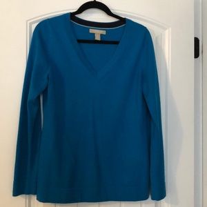 Banana Republic Turquoise V-Neck Sweater